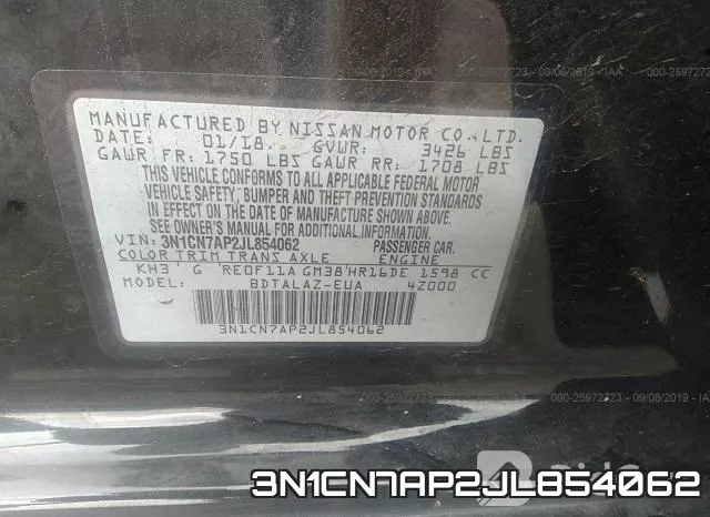 3N1CN7AP2JL854062 фото 10