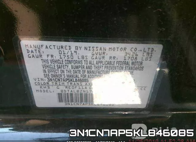 3N1CN7AP5KL846085 фото 10