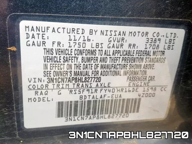 3N1CN7AP8HL827720 фото 2