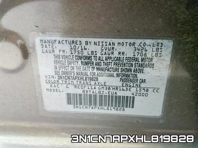3N1CN7APXHL819828 фото 2