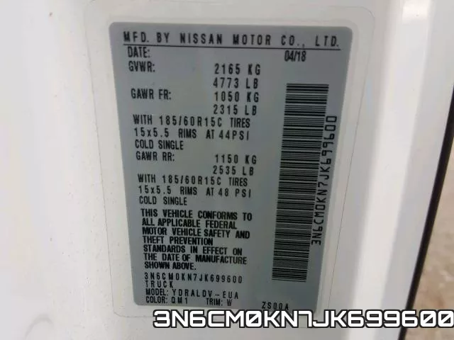 3N6CM0KN7JK699600 фото 2