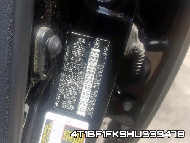 4T1BF1FK9HU333478 фото 2