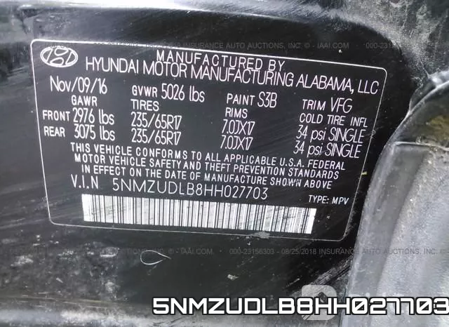5NMZUDLB8HH027703 фото 10