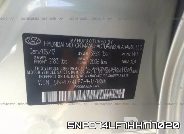 5NPD74LF7HH177020 фото 10