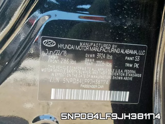 5NPD84LF9JH381174 фото 2
