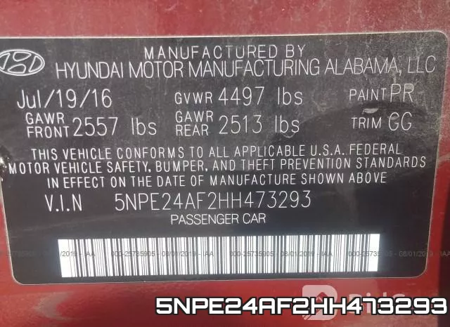 5NPE24AF2HH473293 фото 10