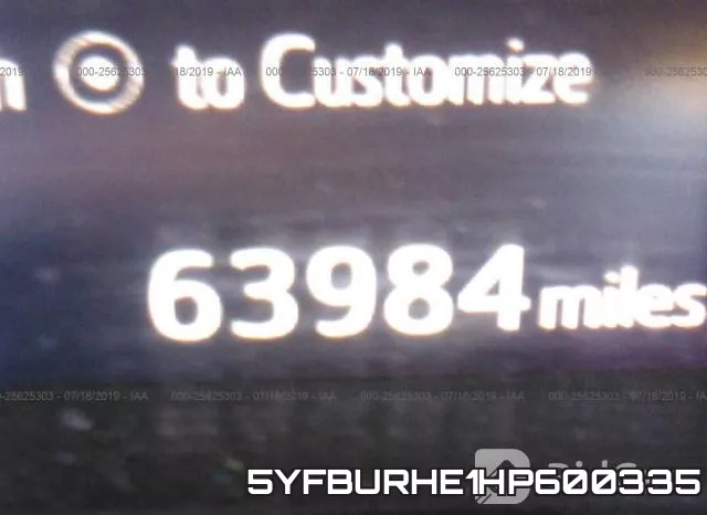 5YFBURHE1HP600335 фото 8