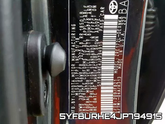 5YFBURHE4JP794915 фото 2