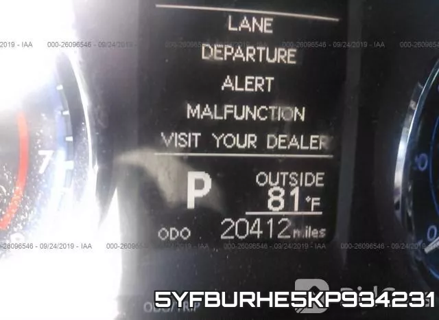 5YFBURHE5KP934231 фото 8