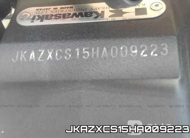 JKAZXCS15HA009223 фото 2