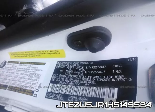 JTEZU5JR1H5149534 фото 10