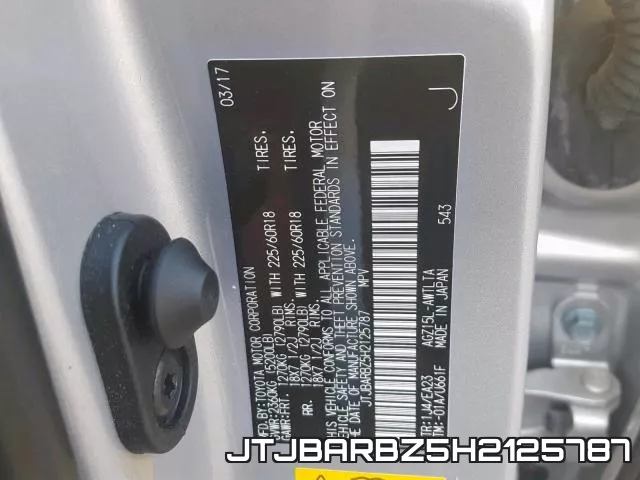 JTJBARBZ5H2125787 фото 2