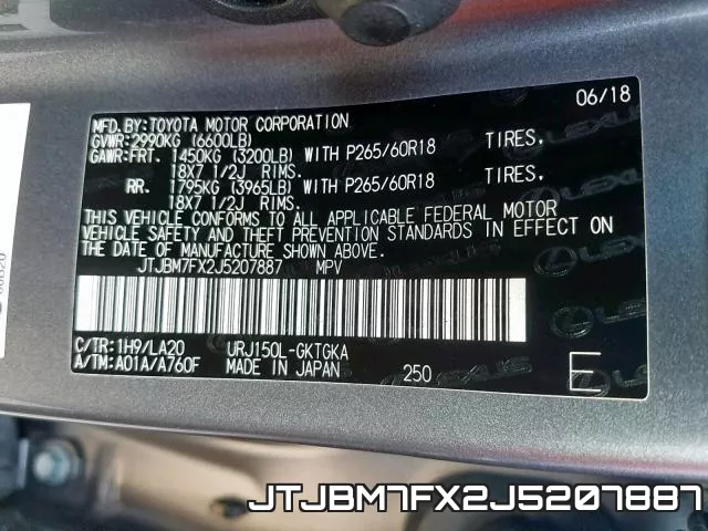 JTJBM7FX2J5207887 фото 2