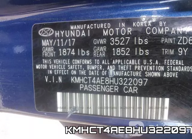 KMHCT4AE8HU322097 фото 10