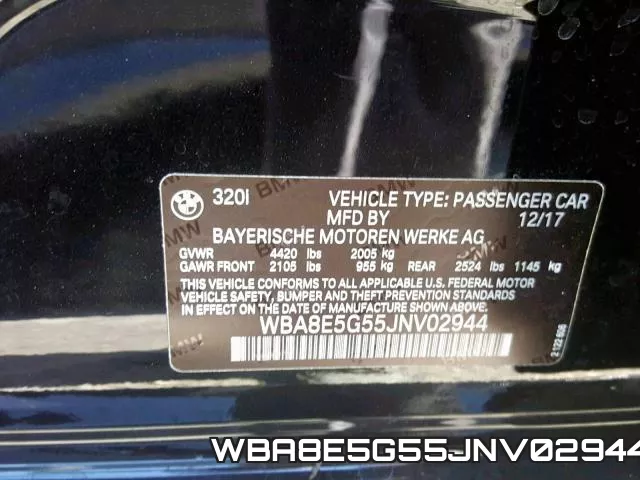 WBA8E5G55JNV02944 фото 2