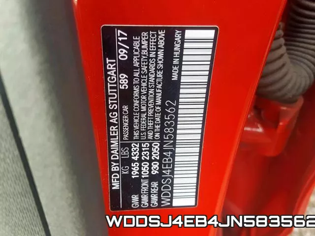 WDDSJ4EB4JN583562 фото 2