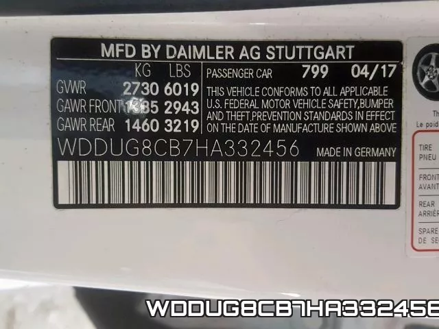 WDDUG8CB7HA332456 фото 2
