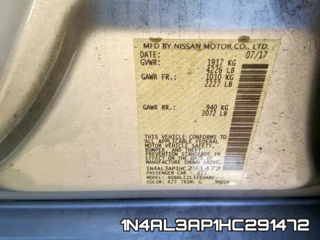 1N4AL3AP1HC291472 фото 2