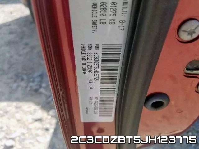 2C3CDZBT5JH123775 фото 2