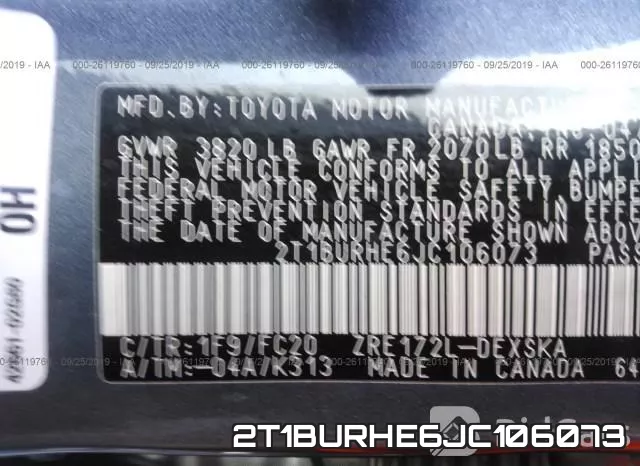 2T1BURHE6JC106073 фото 10