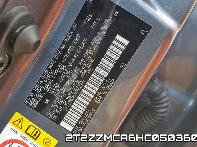 2T2ZZMCA6HC050360 фото 2