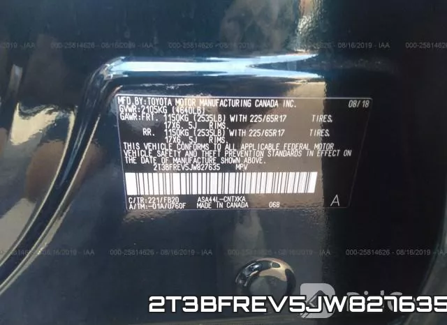 2T3BFREV5JW827635 фото 10