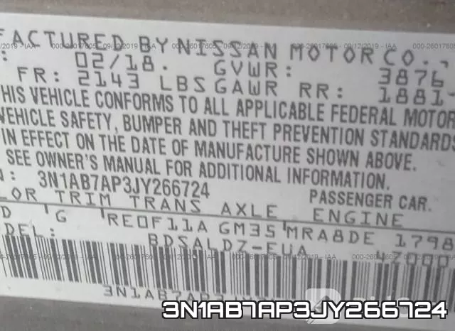 3N1AB7AP3JY266724 фото 10