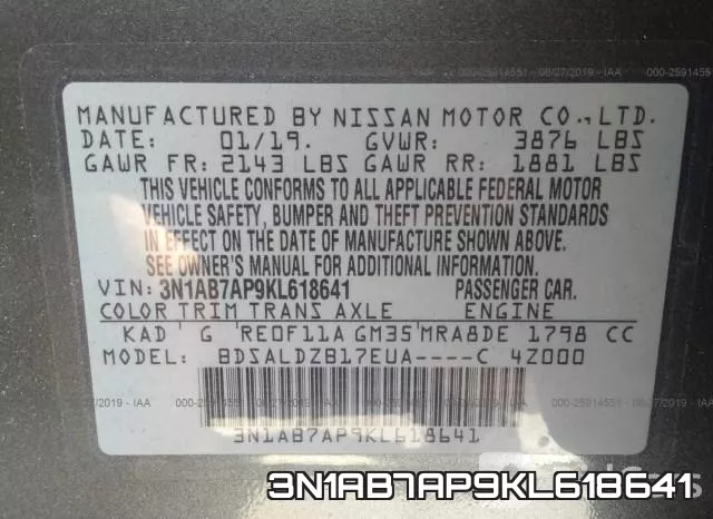 3N1AB7AP9KL618641 фото 10