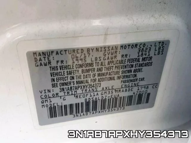 3N1AB7APXHY354373 фото 2