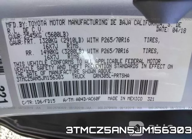3TMCZ5AN5JM156303 фото 10