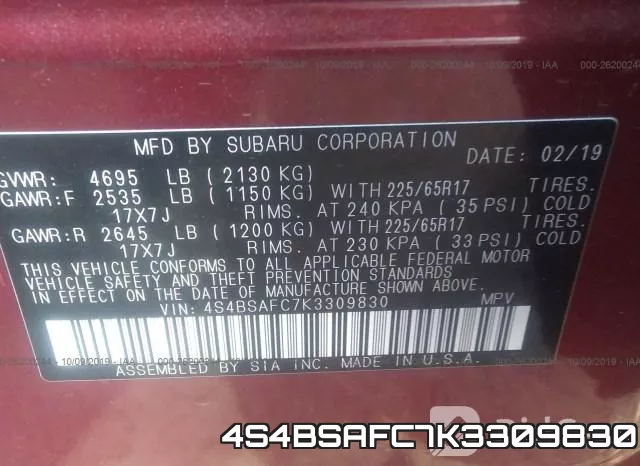 4S4BSAFC7K3309830 фото 10