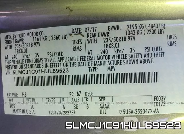 5LMCJ1C91HUL69523 фото 10
