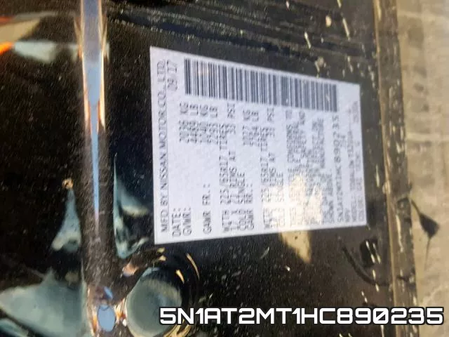 5N1AT2MT1HC890235 фото 2