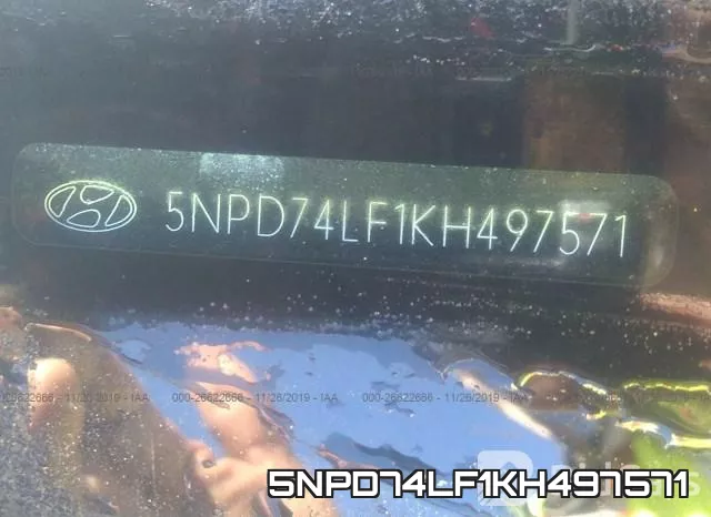 5NPD74LF1KH497571 фото 10