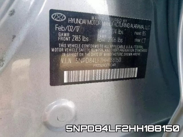 5NPD84LF2HH188150 фото 2