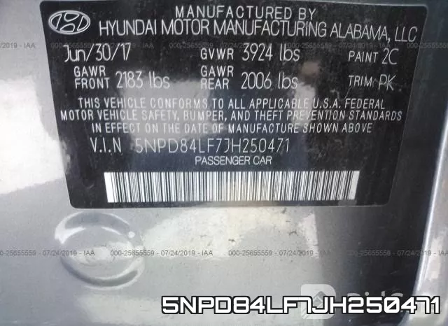 5NPD84LF7JH250471 фото 10