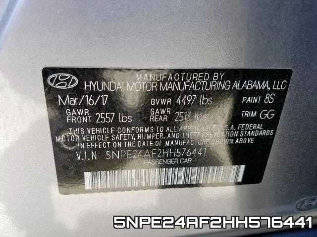 5NPE24AF2HH576441 фото 2