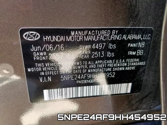 5NPE24AF9HH454952 фото 2