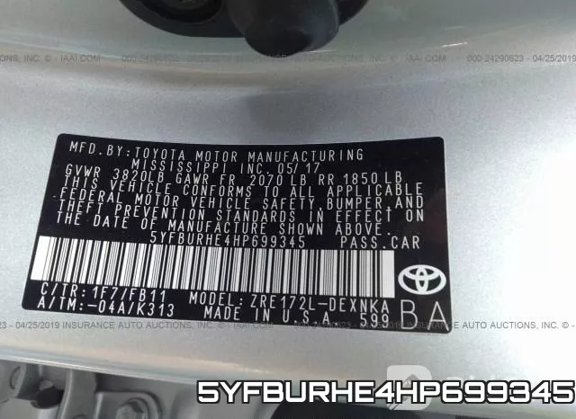5YFBURHE4HP699345 фото 10