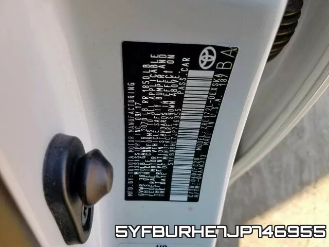 5YFBURHE7JP746955 фото 2