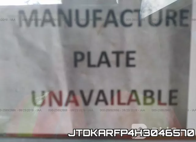 JTDKARFP4H3046570 фото 10