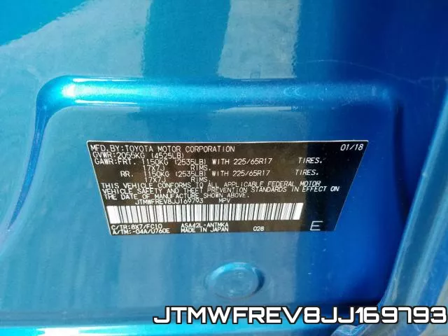 JTMWFREV8JJ169793 фото 2