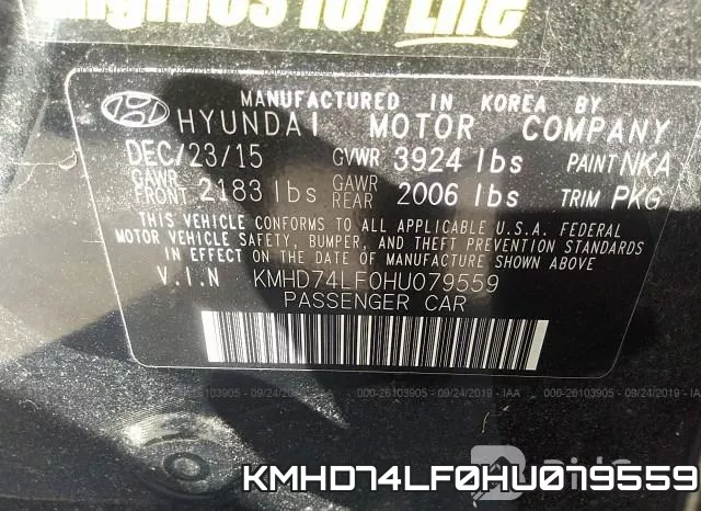KMHD74LF0HU079559 фото 10