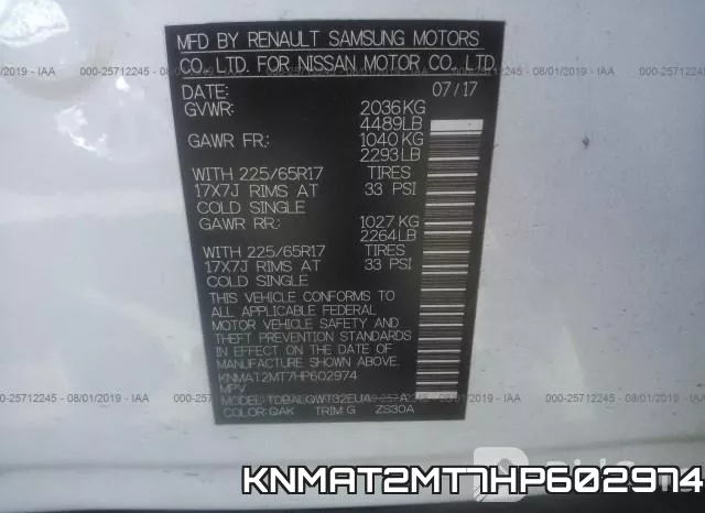 KNMAT2MT7HP602974 фото 10