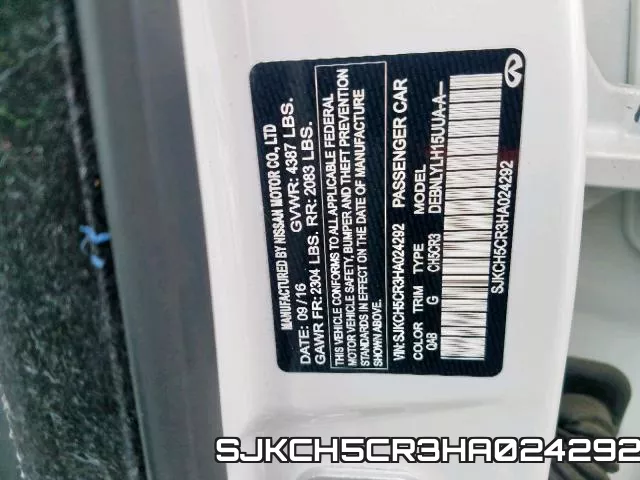 SJKCH5CR3HA024292 фото 2