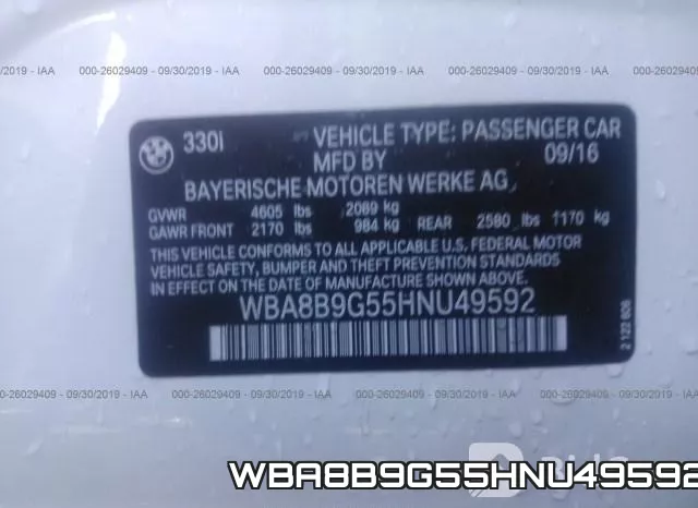 WBA8B9G55HNU49592 фото 10