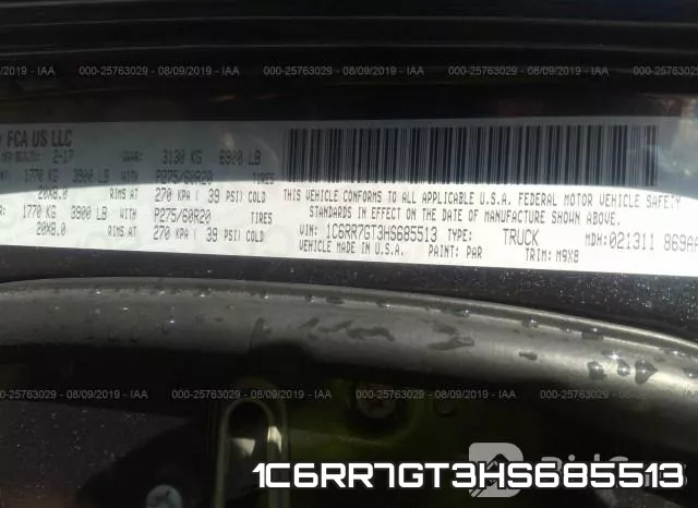 1C6RR7GT3HS685513 фото 10