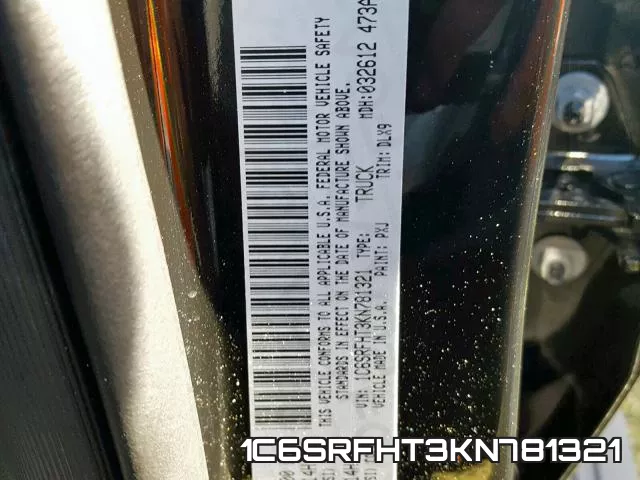1C6SRFHT3KN781321 фото 2