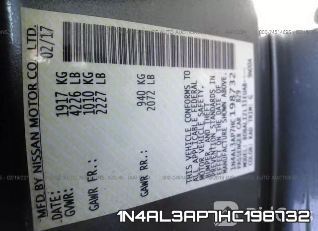 1N4AL3AP7HC198732 фото 10