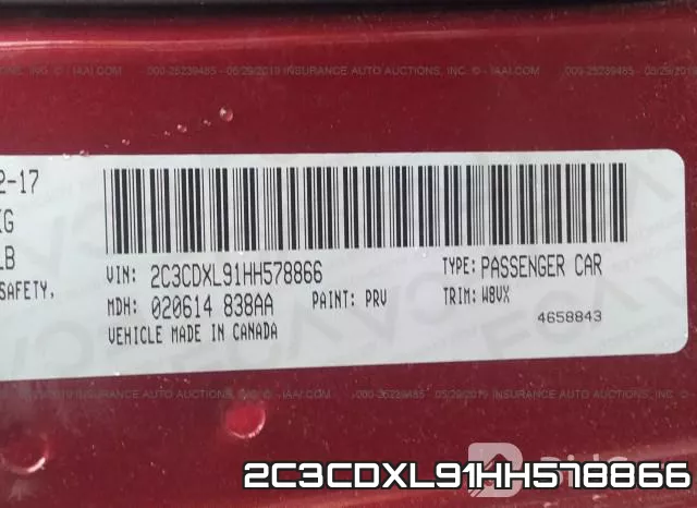 2C3CDXL91HH578866 фото 10